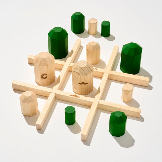 木の温もりを感じる立体まるばつゲーム|cancan CAPS × フォレスタブル