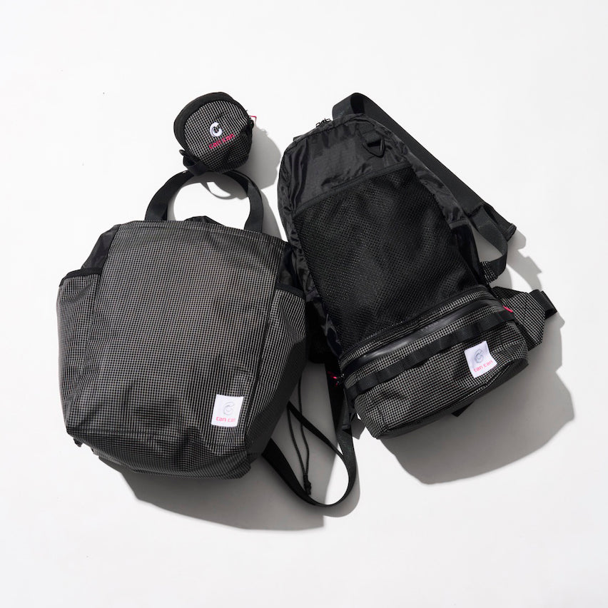 格子柄 ボールバッグ / ウルフブラウン